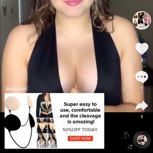 Deep plunge backless bra